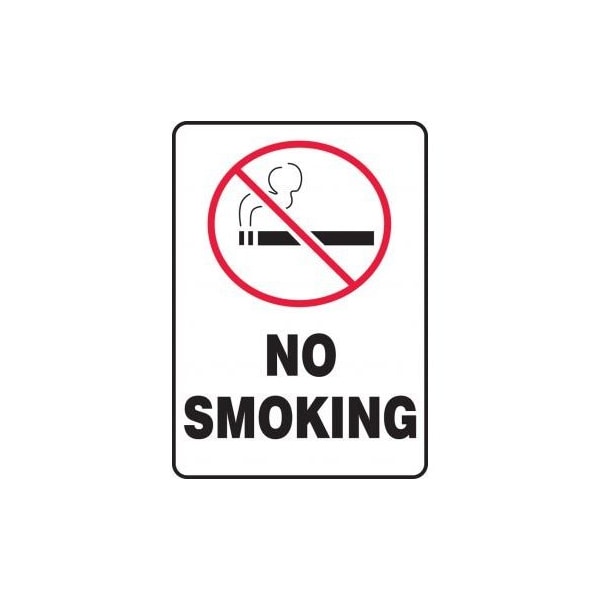 Accuform MSMK919VP Safety Sign, NO SMOKING WGRAPHIC, 14 X 10, Plastic MSMK919VP - main